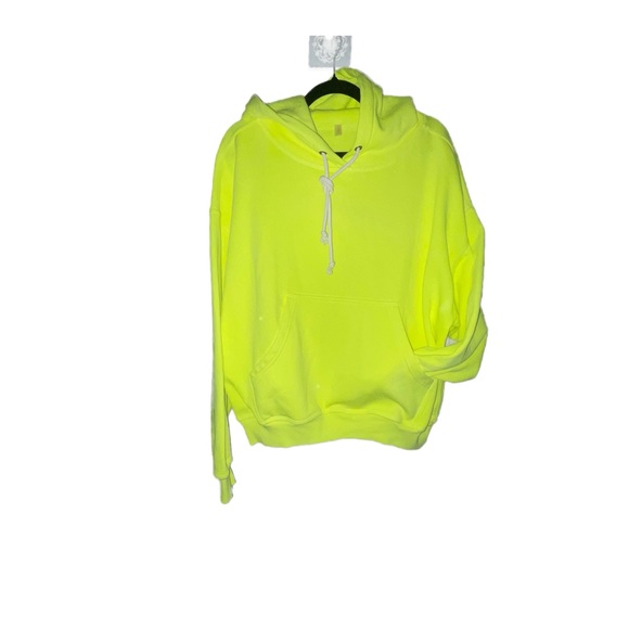 Free People FP Movement Final Call oversized Hoodie Sour Citrus SIZE S NWT - Picture 7 of 9